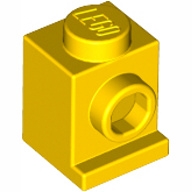 Lego kostka (kostička) 1x1 držák světel, žlutá (407024)